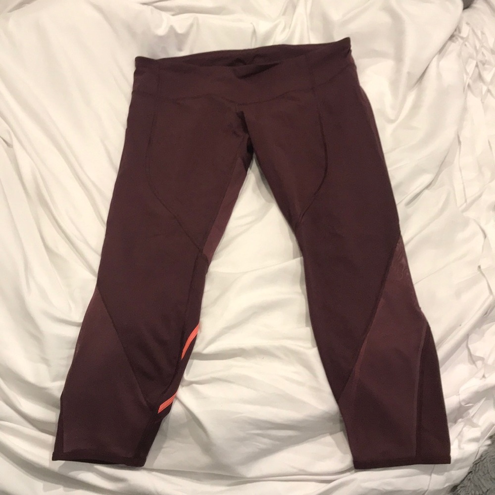 Lululemon leggings with mesh
